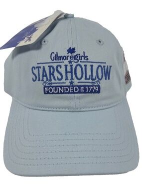 Embroidered GILMORE GIRLS Stars Hollow 1779 Light Blue Baseball Cap Hat-NEW RARE